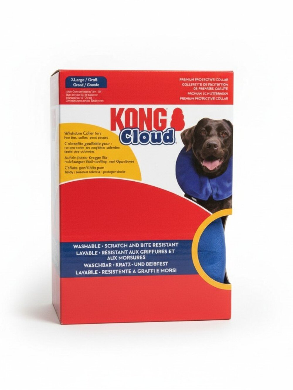 KONG Cloud Inflatable Collar Large Blue Premium Protective Pet Recovery Cone L